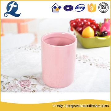 Solid candy color ceramic storage jar set canister